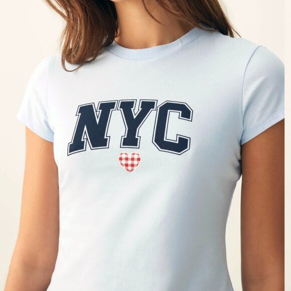 NWT 🌸4/$20🌸 NYC Graphic PJ Top - Picture 1 of 14